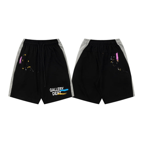 Gallery Dept Shorts Hand Painted Splash Ink Color Matching Casual Shorts