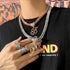 Custom Initial Cuban Heart Pendant Necklace + FREE Tennis Chain