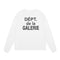 Gallery Dept Long Sleeve Shirt Alphabet Slogan Pocket Long Sleeve T-Shirt Bottom Shirt