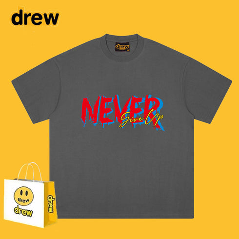 Drew T-shirts Printed Smiley T-shirt Loose