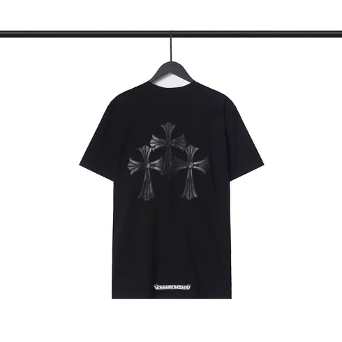Chrome Heart T Shirts Chrome Hearts Sanskrit Horseshoe Short Sleeve T-Shirt