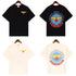 Rhude T-shirt Label Wings Alphabet Earth Print Short Sleeve T-shirt