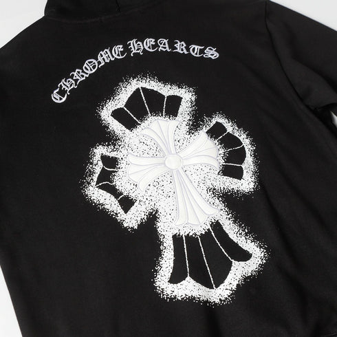 Chrome Heart Hoodie Chrome Heart Sanskrit embroidered hooded sweater