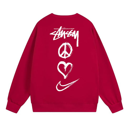 Stussy Sweatshirts Crew Neck Fleece Sweater