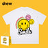 Drew T-shirts Short Sleeve T-shirt Smiley Face Letter Print