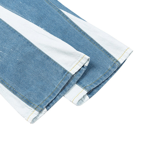 Gallery Dept Jeans Hand Painted Ink Splicing Contrasting Jeans