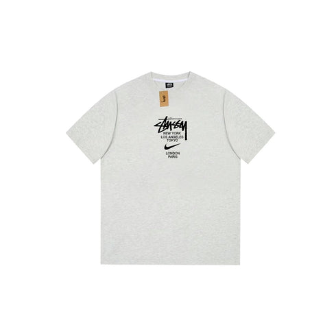 Stussy T-Shirts Loose Casual T-Shirts Same for Men and Women