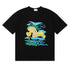 Rhude T-shirt Alphabet Coconut Racing Pattern Short Sleeve T-shirt