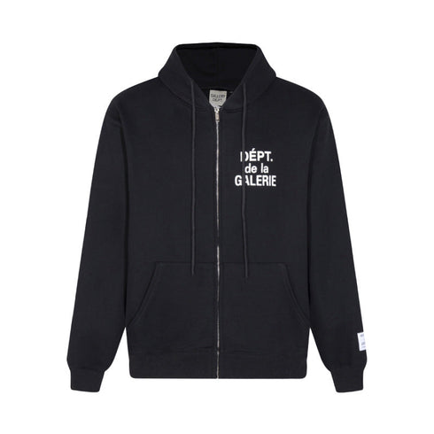 Gallery Dept Hoodie Alphabet Slogan Cardigan Hooded Sweater