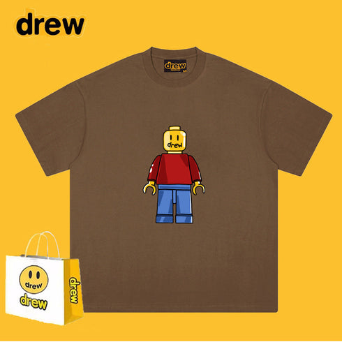 Drew T-shirts Short Sleeve Loose round Neck Short Sleeve