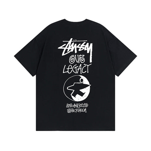 Stussy T-Shirts Casual Loose Couple T-Shirts