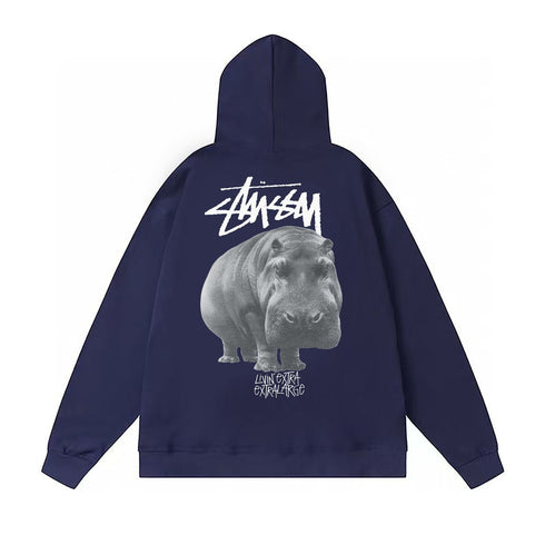 Stussy Hoodie Fall/Winter Fleece Hooded Sweater
