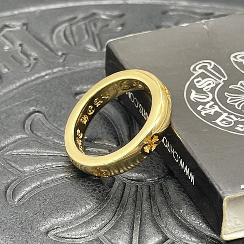 Chrome Heart Ring Golden Cross