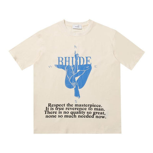 Rhude T-shirt Leopard Print Short Sleeve T-shirt