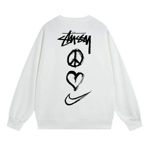 Stussy Sweatshirts Crew Neck Fleece Sweater