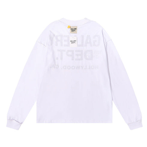 Gallery Dept T-shitrs Cotton Long Sleeve T-shirt Loose
