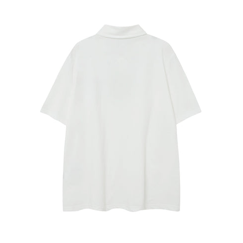 Chrome Heart T Shirts Sanskrit horseshoe print polo shirt short sleeve
