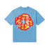 Denim Tears T-shirts Flame Wood Cotton Printed Loose Short Sleeve T-shirt