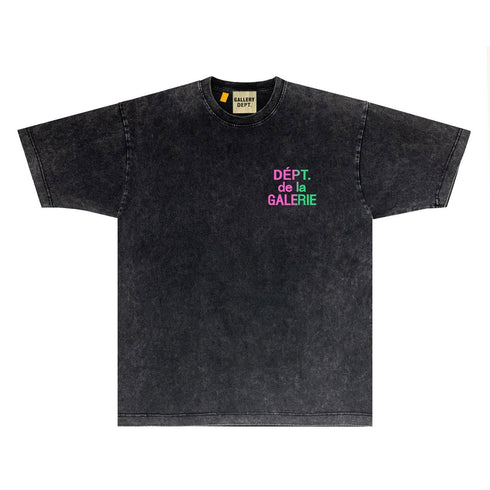 Gallery Dept T Shirts Tee Shirt Washed and Worn Short Sleeve T-shirt Blouse
