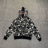 Bape Hoodie Zip-Up Cardigan Two-Hooded Hoodie