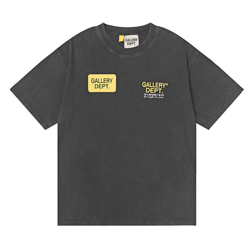 Gallery Dept T-shitrs Retro Short Sleeve T-shirt Casual Fashionable