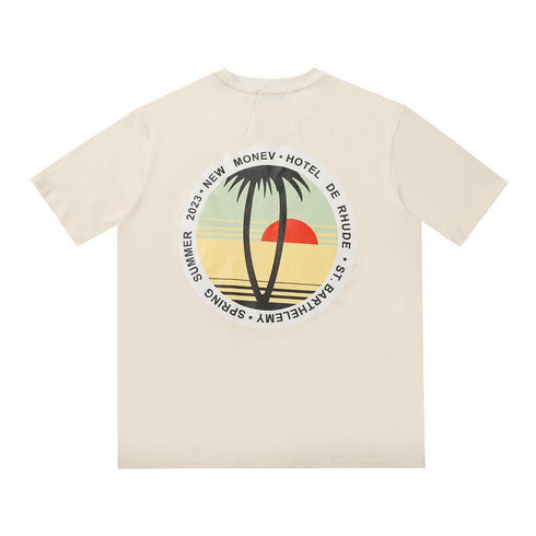 Rhude T-shirt Geometric Print Short Sleeve T-shirt