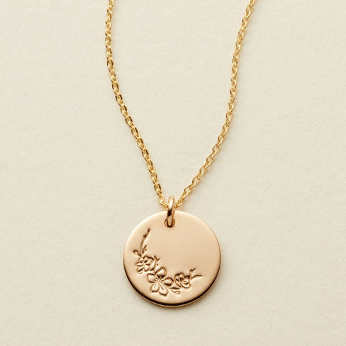 Birth Flower Necklace