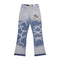Gallery Dept Jeans leather label embroidery water ripple gradual change wash jeans