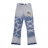 Gallery Dept Jeans leather label embroidery water ripple gradual change wash jeans