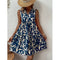 Halter Backless Printed Mini Dress