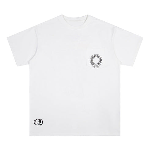 Chrome Heart T Shirts Cross Color Printed Short Sleeve T-Shirt Loose
