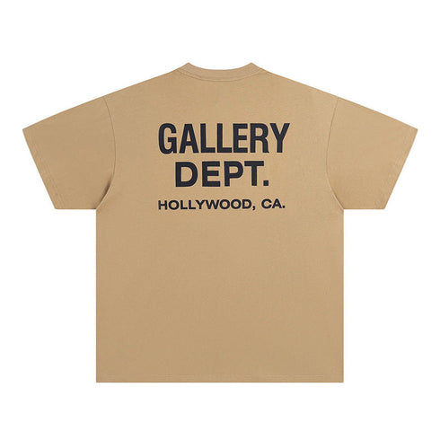 Mens T-shirts GALLERY DEPT printed round neck short-sleeved T-shirt pure cotton