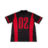 Rhude T-shirt Cross-border European and American trendy brand RHUDE badge letter half zipper mesh lapel short-sleeved T-shirt men's and women's high street polo shirt