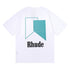 Rhude T-shirt Micro Standard Geometric Square Color Matching Printed Short Sleeve T-shirt