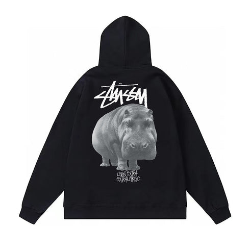 Stussy Hoodie Fall/Winter Fleece Hooded Sweater