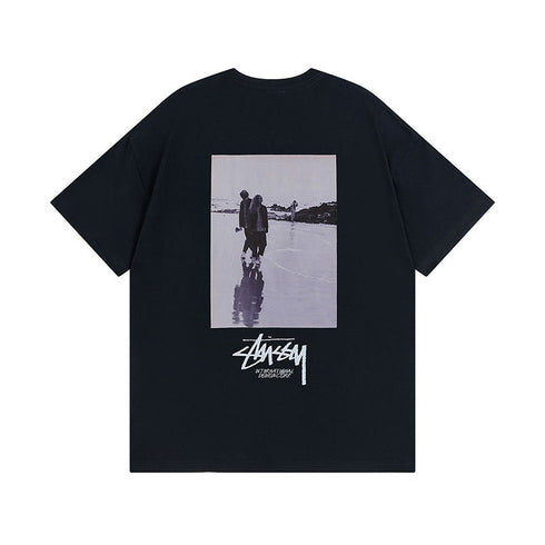 Stussy T-Shirts Casual Loose Couple T-Shirts