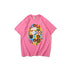 Bathing Ape T-Shirt Printed Round Neck Casual Short Sleeve Multi-Color Blocks Ape Head T-shirt
