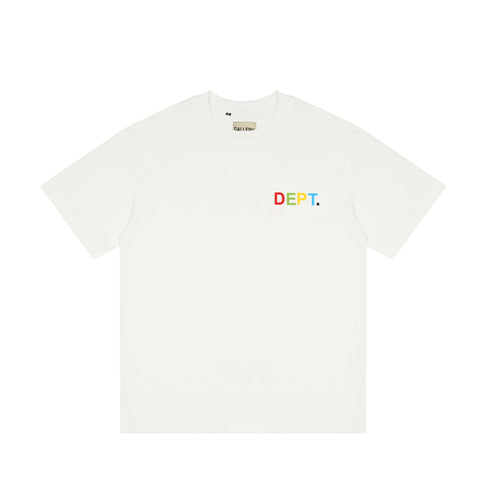 Gallery Dept T-shitrs Vintage Color Print plus Size Short Sleeve