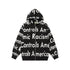 Denim Tears Hoodie Alphabet Cardigan Hooded Sweater