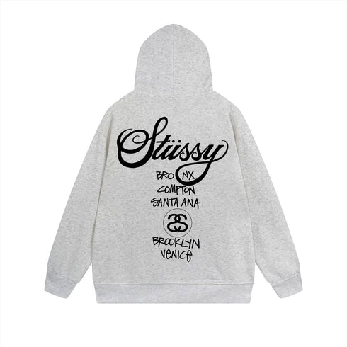 Stussy Hoodie Zip Cardigan Hooded Sweater