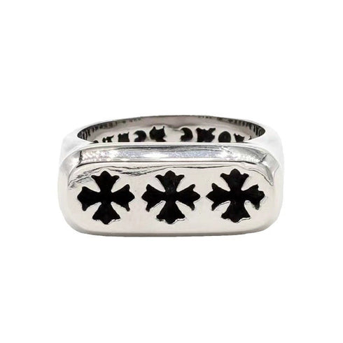 Chrome Heart Ring Cross Glossy