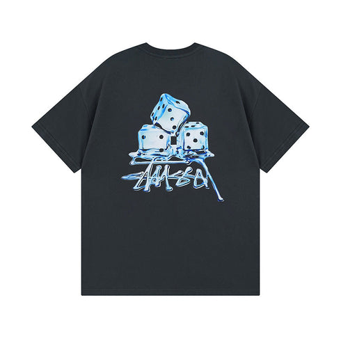 Stussy T-Shirts Casual Loose Couple T-Shirts