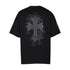 Chrome Heart T Shirts Croix Cross Color Embroidery Printed Short Sleeve T-Shirt Loose
