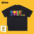 Drew T-shirts Smiley Face Letter Print Short-Sleeve