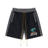 Rhude T-shirt Coconut Alphabet Beach Embroidery Short Sleeve Shirt Shorts