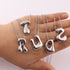 VVS Jewelry™ Chubby Bubble Initial Letter Necklace