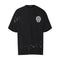 Chrome Heart T Shirts Cross Leather Print Short Sleeve T-Shirt Loose