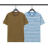 Chrome Heart T Shirts Poison Home Stripe Jacquard Embroidery Short Sleeve Couple T-Shirt