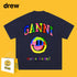 Drew T-shirts Graffiti Smiley Face Short Sleeve Loose Men