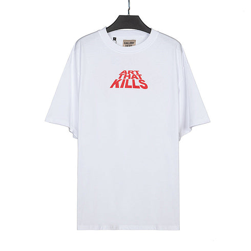 Gallery Dept T-shitrs Men's Retro Alphabet plus Size Short Sleeve T-shirt